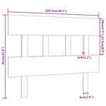 vidaXL Tête de lit Gris 103 5x3x81 cm Bois massif de pin