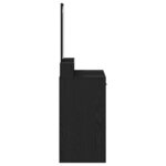 vidaXL Table de Toilette Chêne noir 79 x 41 x 140 cm Bois d'ingénierie