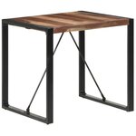 vidaXL Table à manger 80x80x75 cm bois massif