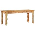 Banc banquette 110 x 35 x 45 cm bois de récupération massif 02_0011014