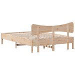 vidaXL Cadre de lit sans matelas 120x190 cm bois de pin massif