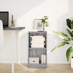 vidaXL Bibliothèque sonoma gris 40x24x76 cm bois d'ingénierie