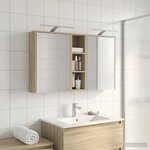 vidaXL Ensemble de Meubles de Salle de Bain 3 Pièces 106 x 16 x 62 5 cm