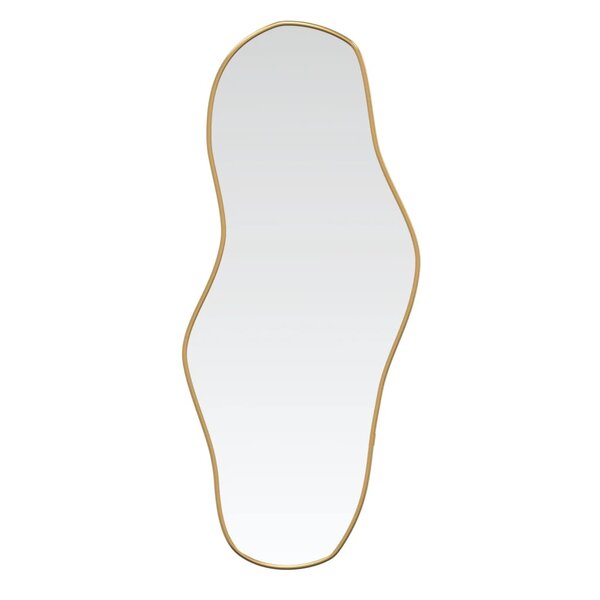 vidaXL Miroir mural Doré 100x45 cm