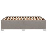 vidaXL Cadre de lit sans matelas taupe 140x190 cm tissu