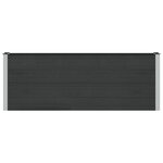 vidaXL Jardinière surélevée Noir 200 x 30 x 72 cm WPC et Aluminium