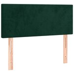vidaXL Tête de lit Vert foncé 90x5x78/88 cm Velours