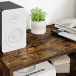 vidaXL Meuble TV Chêne fumé 80 x 35 x 40 cm Bois d'ingénierie