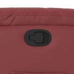 vidaXL Fauteuil inclinable Rouge bordeaux Similicuir