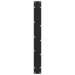 vidaXL Pieds de table à manger Noir 2 pièces 70 x (72-73) cm Acier