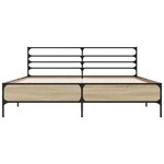 vidaXL Cadre de lit sans matelas chêne sonoma 150x200 cm