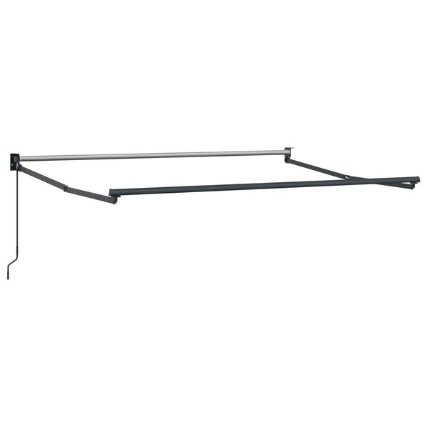 vidaXL Cadre de store rétractable manuel Anthracite 3 x 2 m Aluminium