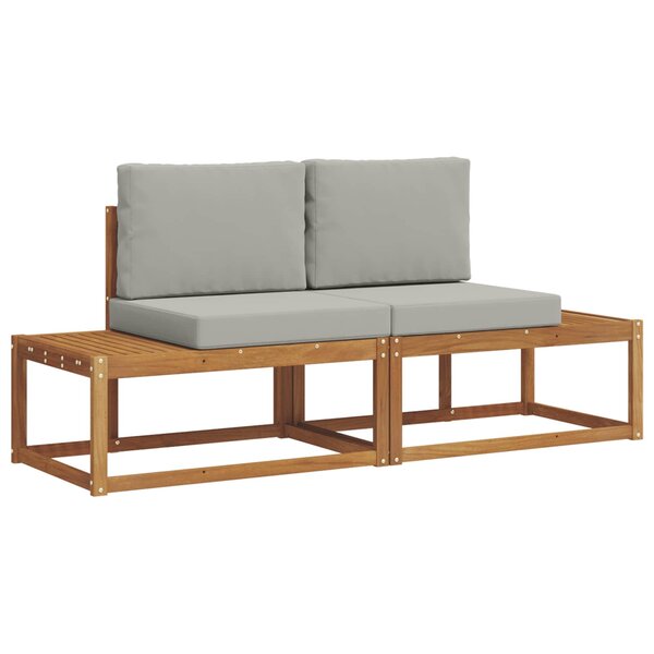 vidaXL Ensemble de canapés d'extérieur 2 pc Naturel
