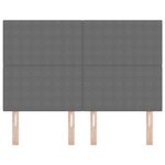 Lumière de Tête LED Grise 72 cm en Tissu Côtelé vidaXL
