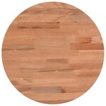 vidaXL Dessus de table Ø30x1 5 cm rond bois massif de hêtre