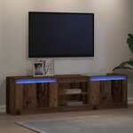 vidaXL Unites TV 2 Pièces Marron 180 x 34 x 50 cm Bois d'ingénierie
