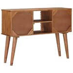 vidaXL Table d'appoint faite main Marron Teck 100 x 30 x 75 cm
