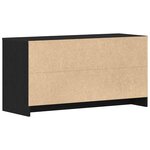 vidaXL Meuble TV Noir 102 x 37.5 x 52.5 cm Bois d'ingénierie