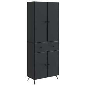 vidaXL 2 Pièces Noir