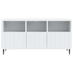 vidaXL Meuble TV Blanc 102 x 34 5 x 50 cm Bois d'ingénierie