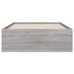vidaXL Cadre de lit et tiroirs sonoma gris 90x200 cm bois d'ingénierie