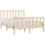 vidaXL Cadre de lit sans matelas 140x200 cm bois massif