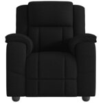 vidaXL Fauteuil de massage inclinable Noir Tissu