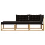 vidaXL Unité de canapé sectionnel Blanc 241 5 x 83 x 73 cm