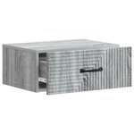 vidaXL Cabinet de chevet mural Sonoma gris 49 x 34 5 x 20 cm