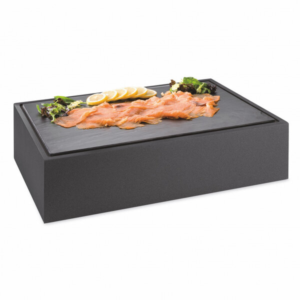 Meuble buffet cubic® ardoise mélamine 57 x 37 cm - pujadas -  - dm laquée et melamine 570x370x145mm