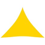 vidaXL Voile de parasol Tissu Oxford triangulaire 3x3x3 m Jaune