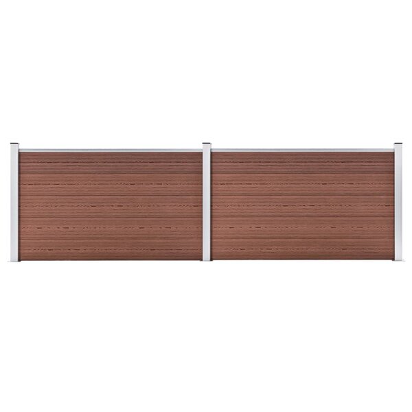 vidaXL Clôture de jardin WPC 353x106 cm marron