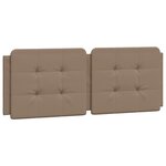 vidaXL Coussin de tête de lit Zadar cappuccino 120 cm similicuir