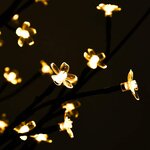 vidaXL Arbre à LED fleur de cerisier 672 LED Blanc chaud 400 cm