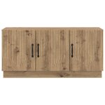 vidaXL Meuble TV 99 x 34 5 x 47 cm Chêne artisanal Bois d'ingénierie