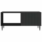 vidaXL Table basse Noir 90 x 50 x 40 cm Bois d'ingénierie