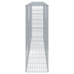 vidaXL Panier gabion avec couvercle 400x50x150 cm fer galvanisé