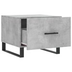 vidaXL Tables basses 2 Pièces gris béton 50x50x40 cm bois d'ingénierie