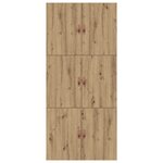 vidaXL Lit en chêne avec rangement 75x190 cm