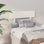 vidaXL Tête de lit Blanc 93 5x3x81 cm Bois massif de pin