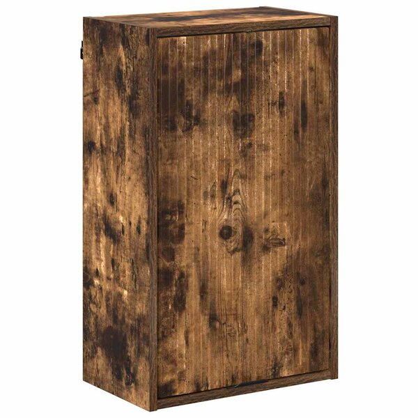 vidaXL Cabinet de salle de bain Chêne fumé 39 x 23.5 x 65 cm