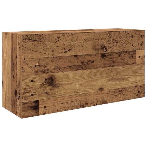 vidaXL Armoire murale de bain vieux bois 80x25x40 cm bois d'ingénierie