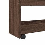 vidaXL Chariot de rangement étroit 4 niveaux chêne marron