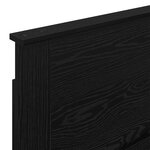 vidaXL Tête de lit avec tête de lit Chêne noir 90 cm Bois d'ingénierie