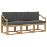 vidaXL Ensemble de canapés d'extérieur 3 pc