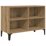 vidaXL Meuble TV Chêne artisanal Chêne artisanal Bois d'ingénierie Moyen