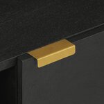 vidaXL Meuble TV noir 80x33x46 cm bois d'ingénierie