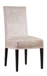 Housse de chaise en velours 56 x 48 x 48 cm - Beigé