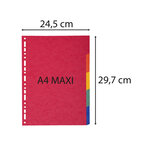 Jeux Intercalaires Carte 220g 5 positions - A4 maxi x 50 EXACOMPTA