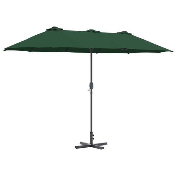 vidaXL Parasol de jardin Vert 380 x 196 x 235 cm